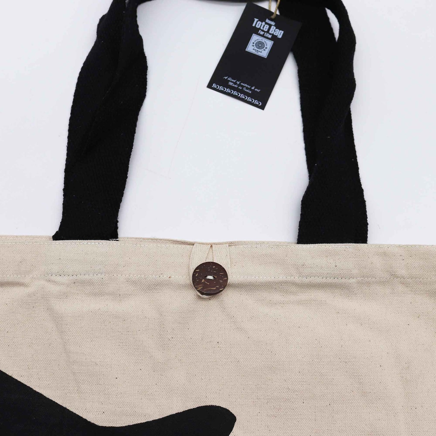 Bolsa Tote Icónica Nomad Sari - Black Cat - Classic 10oz