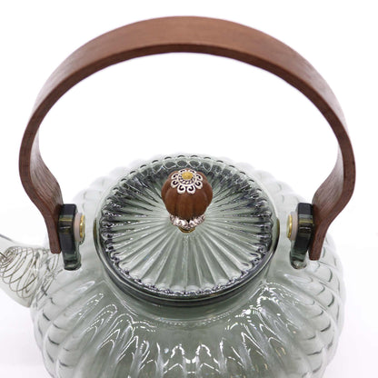 Bule de Vidro com Infusor Carvão Nacarado, 950 ml