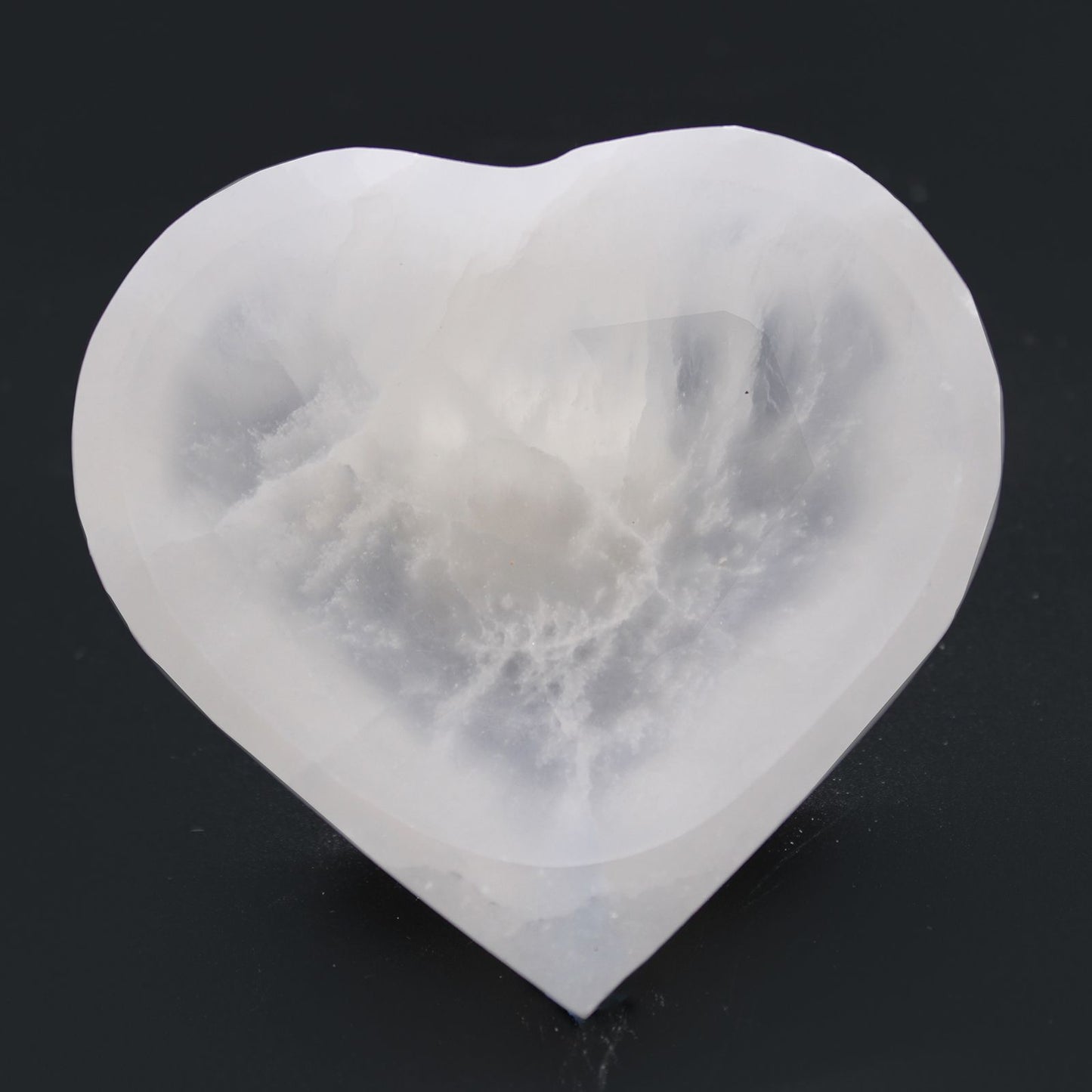 Tigela Coração de Selenite 10cm