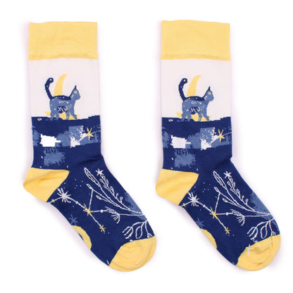Meias de Bambu Hop Hare – Meia-Noite (S · EU 36–40)