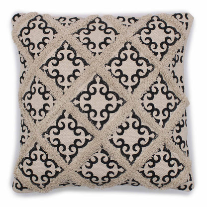 Capa de Almofada Boho 45x45 cm — Quadrados Estampados