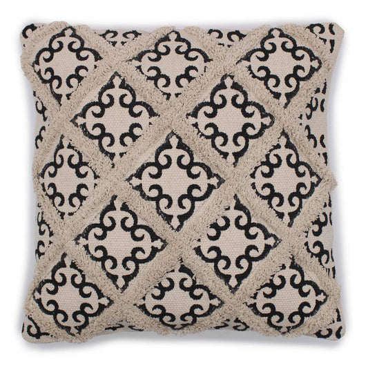 Capa de Almofada Boho 45x45 cm — Quadrados Estampados