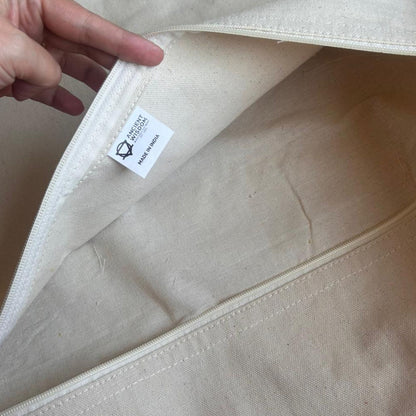 Capa de Almofada Boho 45x45 cm — Geo Creme Neutro