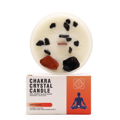 Vela de Cristal Chakra - Chakra Raíz (Muladhara)