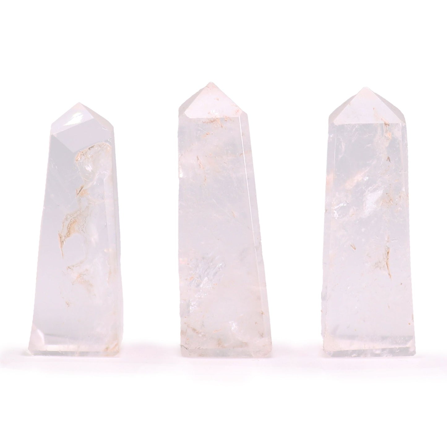 Ponta de Obelisco Quartzo Transparente — aprox. 5 cm