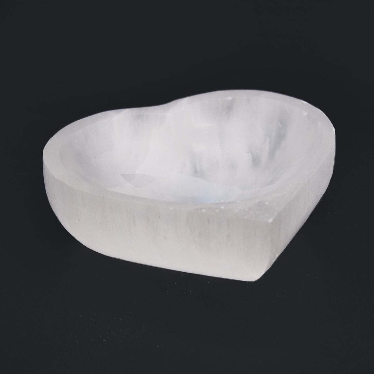 Tigela Coração de Selenite 10cm