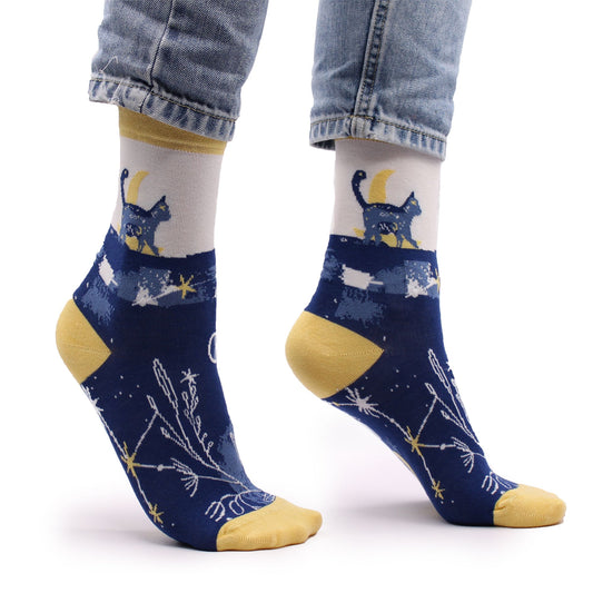 Meias de Bambu Hop Hare – Meia-Noite (S · EU 36–40)