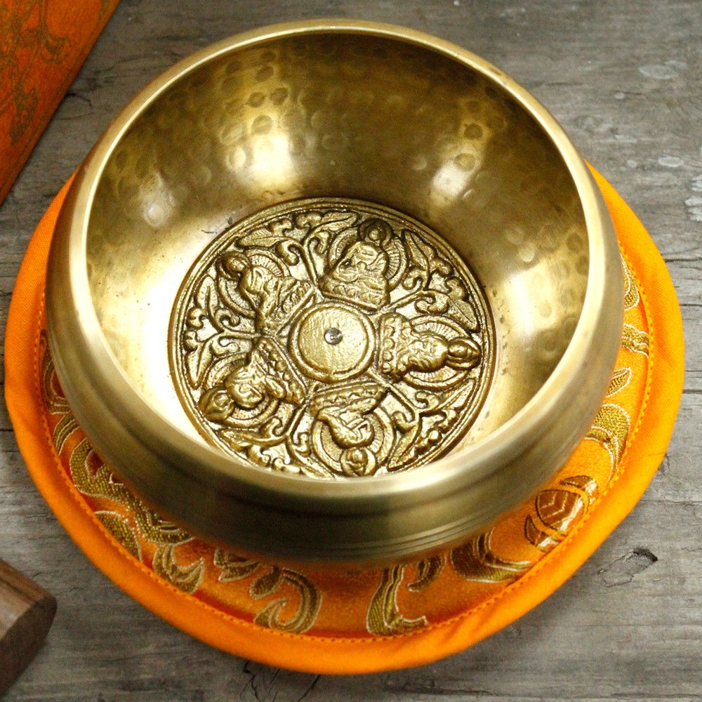 Taça Tibetana - Cinco Budas 10 cm