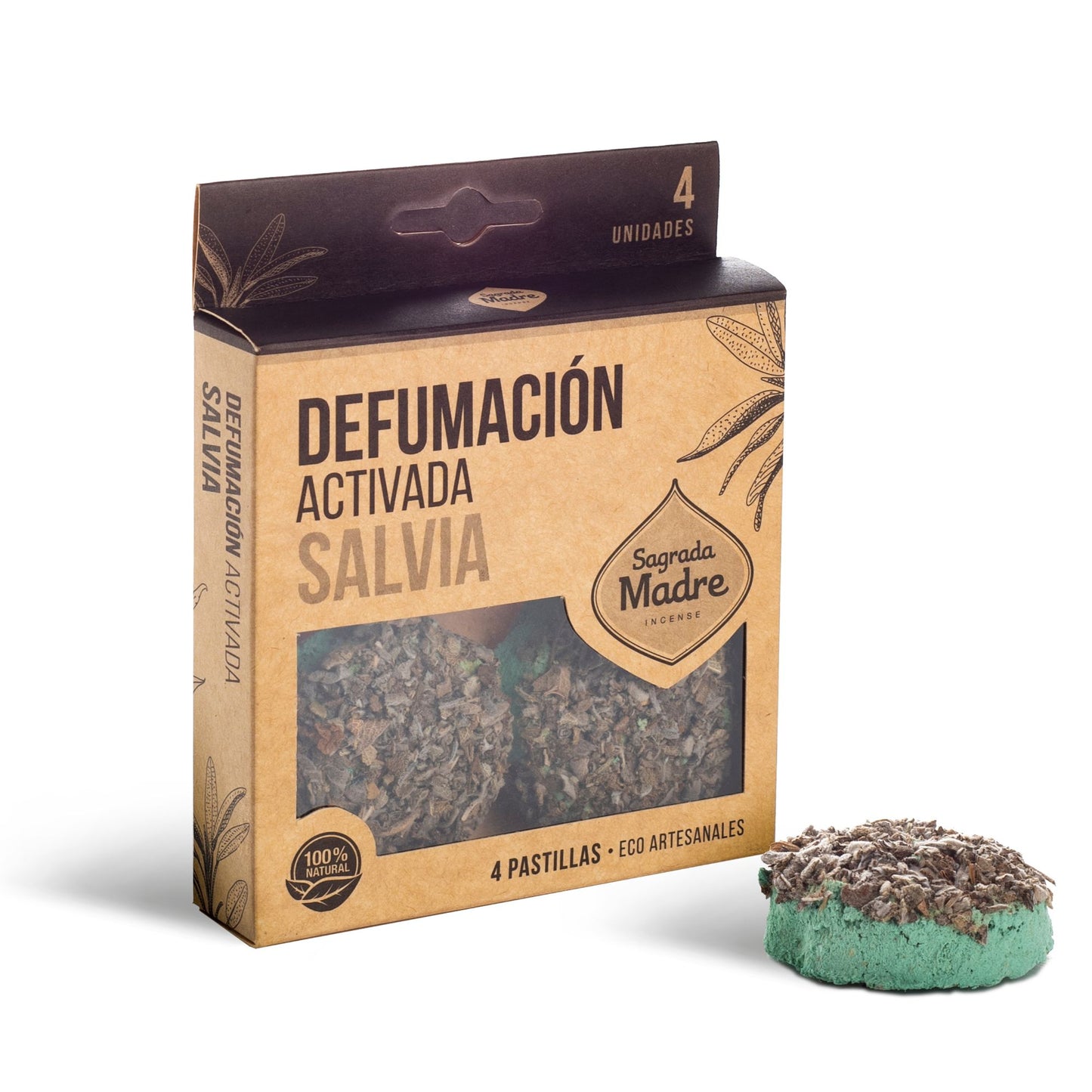 Pastilhas de Incenso em Resina 4x - Sálvia Branca