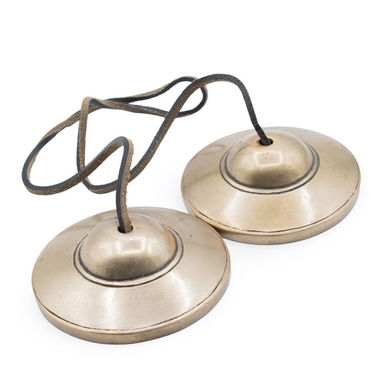 Sino Tibetano Tingsha Premium - Tradicional Simples - aprox. 7,5 cm (345 g)