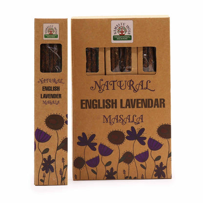Incenso Botânico Natural Masala - Lavanda Inglesa 33g