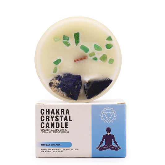 Vela de Cristal Chakra - Chakra da Garganta (Vishuddha)