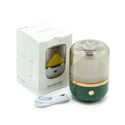 Difusor de Aroma Verde e Dourado - USB - Mudança de Cor