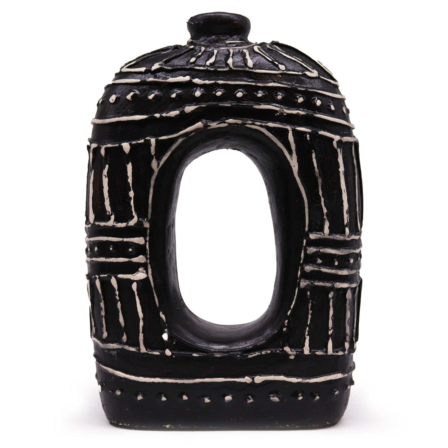 Jarra Oval Donut em Cerâmica - Chocolate 30cm