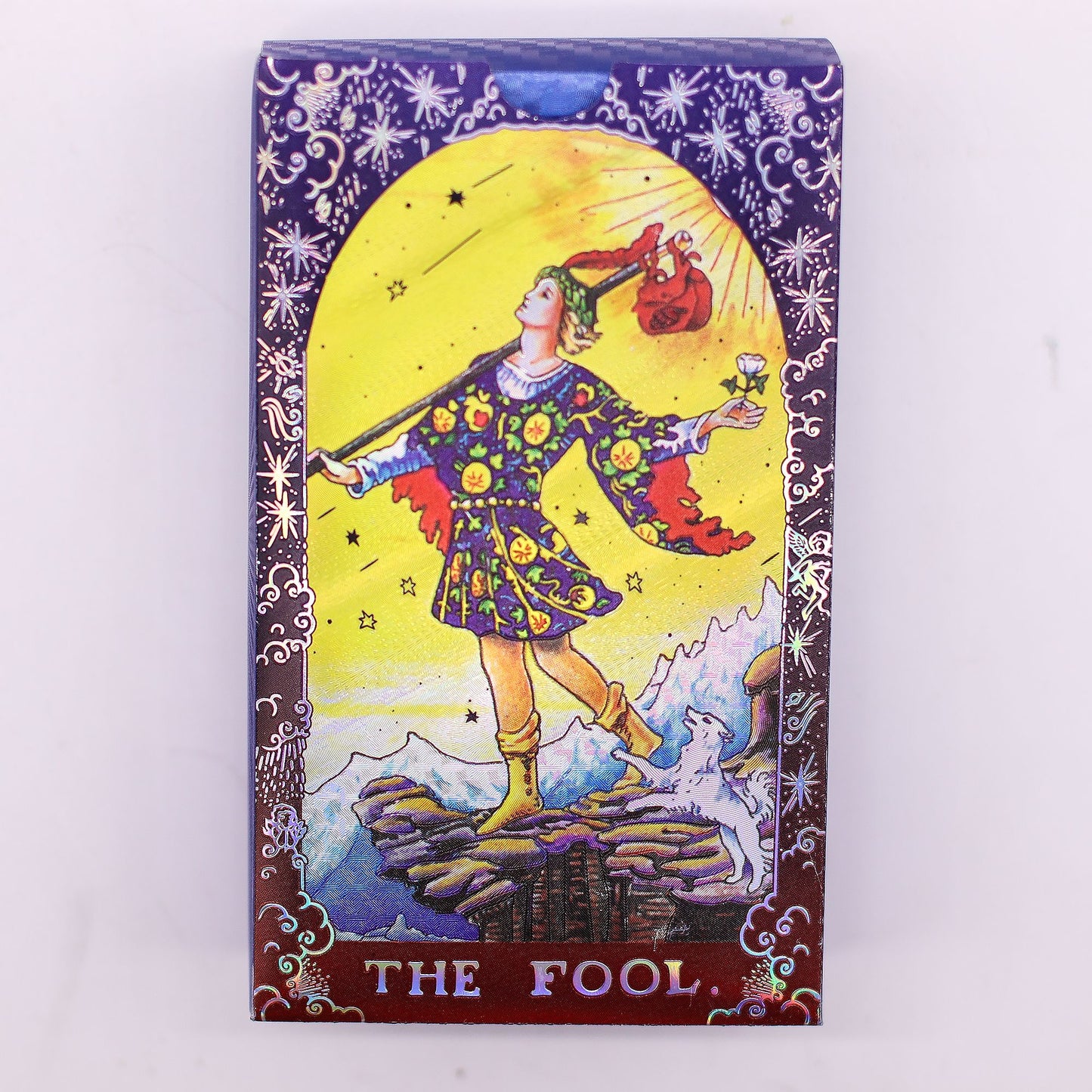 Conjunto de Cartas de Tarot com Foil Azul - Mandala - com folheto