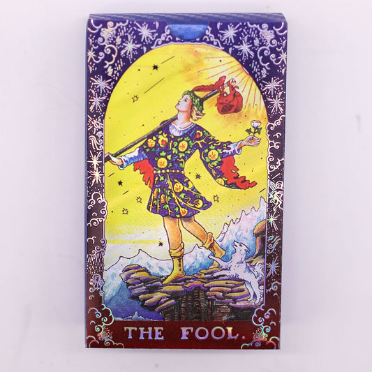 Conjunto de Cartas de Tarot com Foil Azul - Mandala - com folheto