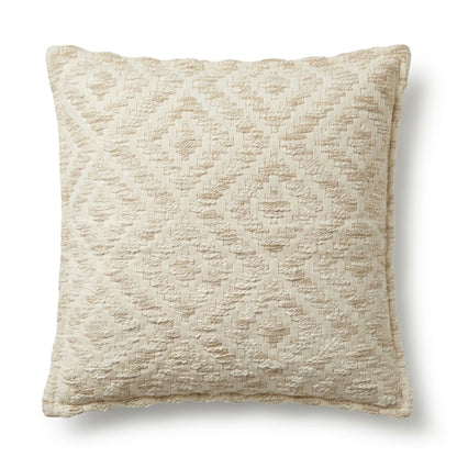 Capa de Almofada Boho 45x45 cm — Geo Creme Neutro