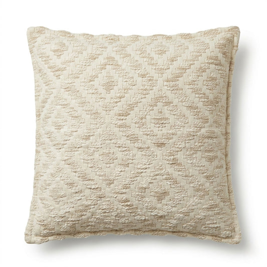 Capa de Almofada Boho 45x45 cm — Geo Creme Neutro