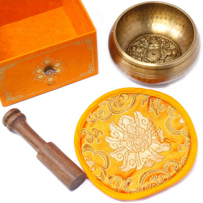 Taça Tibetana - Cinco Budas 10 cm