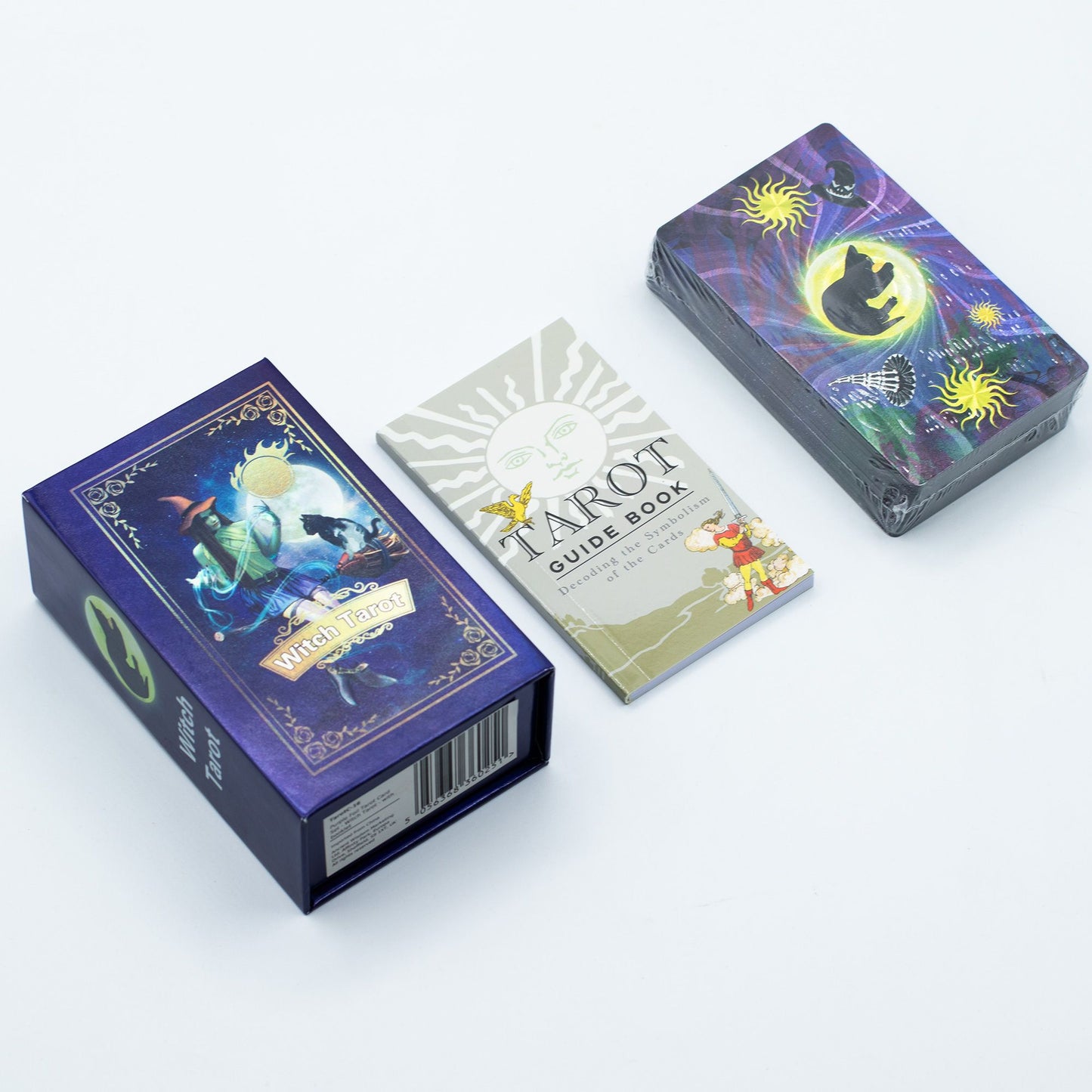 Cartas de Tarot com Lâmina Púrpura - Tarot da Bruxa