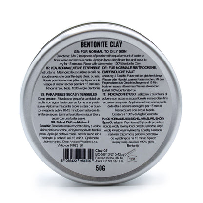 Argila Bentonite para Máscara Facial 50g