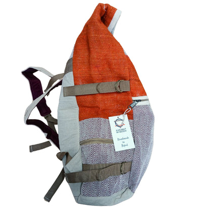 Mochila de Caminhada em Cânhamo - Laranja Pôr do Sol