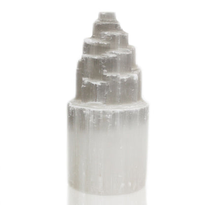 Candeeiro Torre Natural de Selenite 20cm