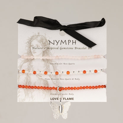 Conjunto de Pulseiras Ninfa Amor e Chama