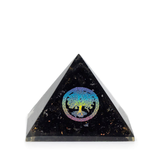 Pirâmide de Orgonite Árvore da Vida 5,5 x 4,5 cm