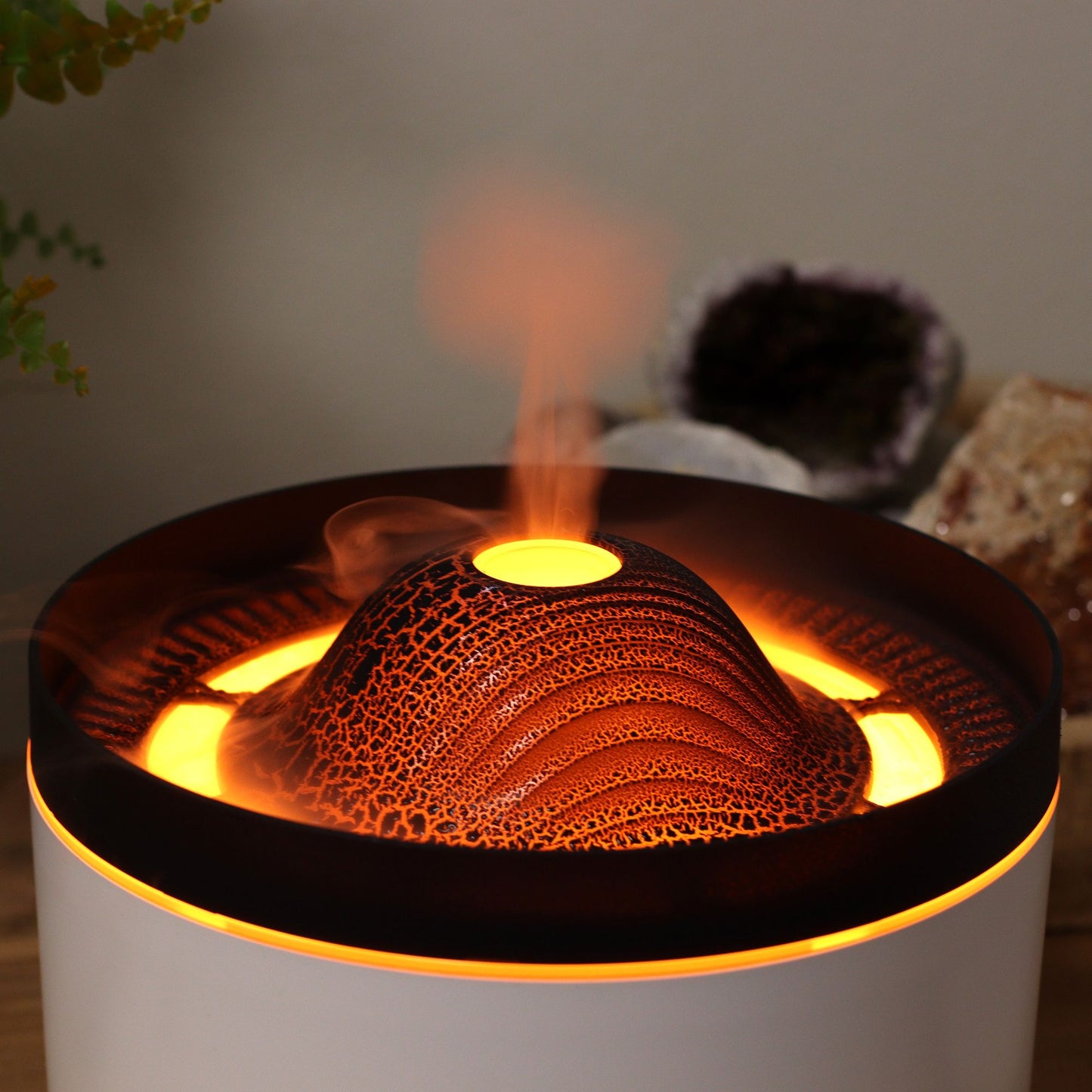 Difusor de Aroma Efeito Vulcão Grande - Ficha - Duas Cores