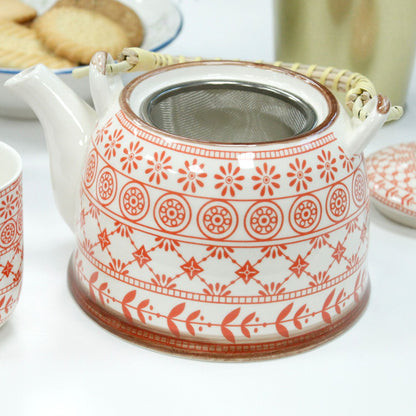 Conjunto de Bule Âmbar com Seis Chávenas