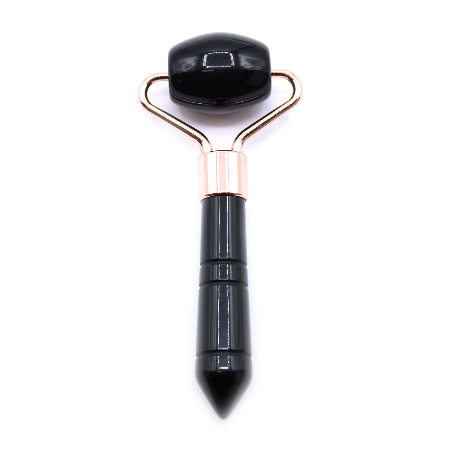 Mini Rolo Facial de Cristais - Obsidiana Negra