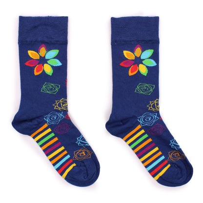 Meias de Bambu Hop Hare – Chakra Arco-Íris (S · EU 36–40)