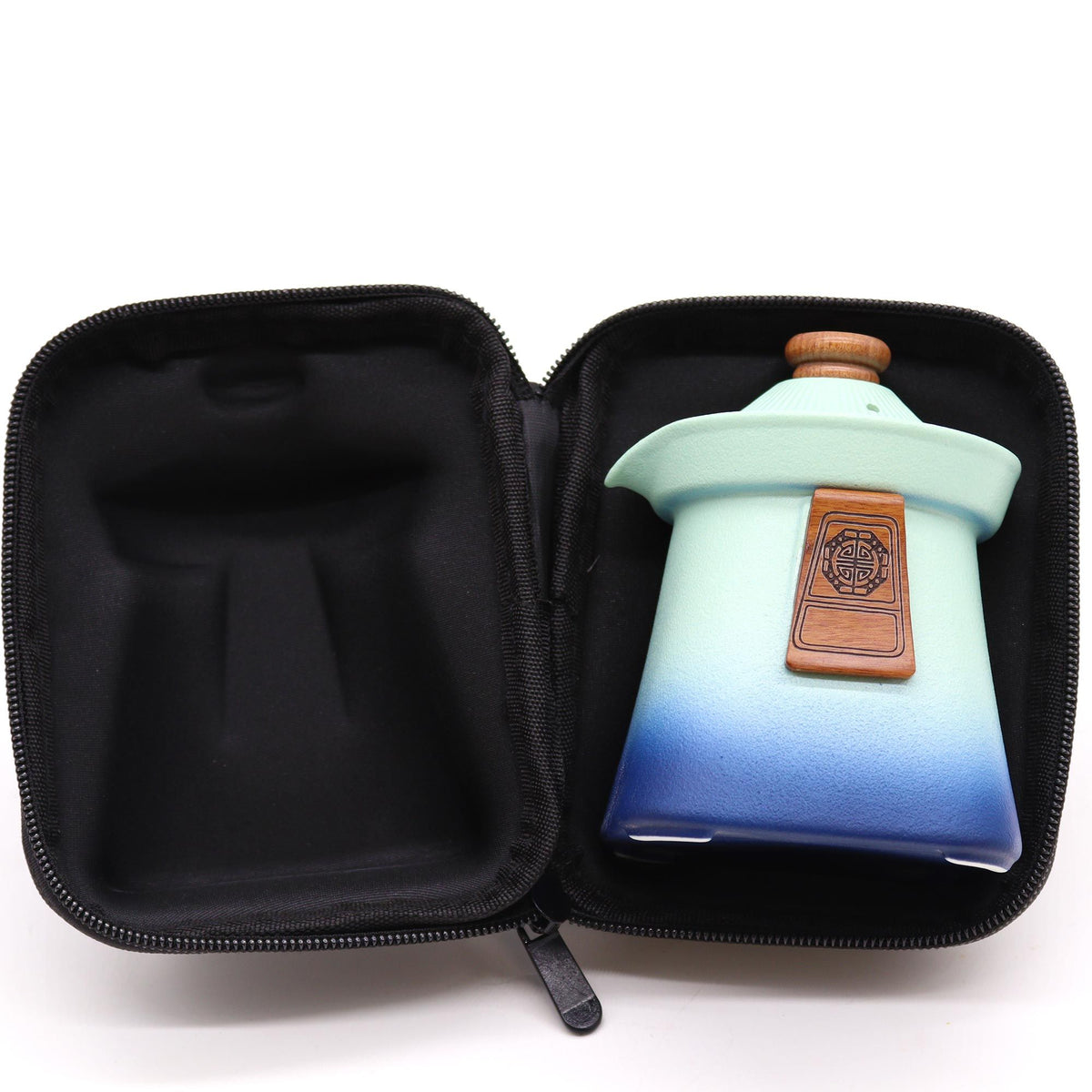 Conjunto de Bule Temple com Três Chávenas, Céu Azul