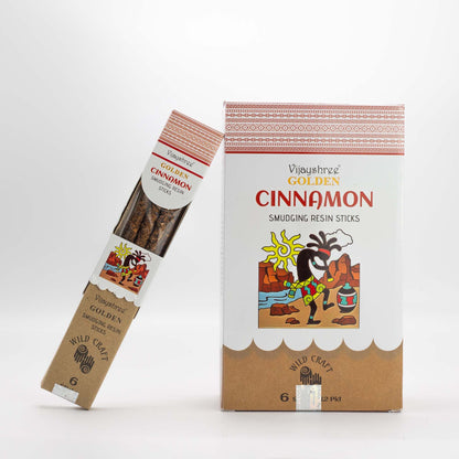 Incenso de Resina Dourado - Canela 30g