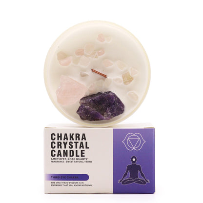 Vela de Cristal Chakra - Chakra do Terceiro Olho (Ajna)