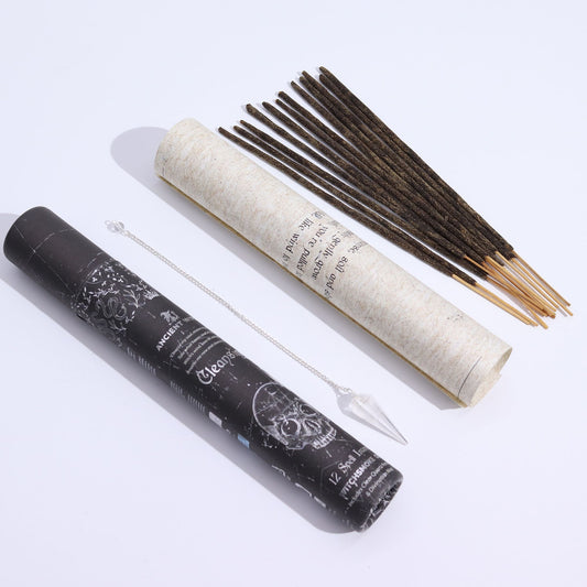 Incenso Ritual de Bruxa Antiga - Purificação | Pêndulo de Cristal de Rocha