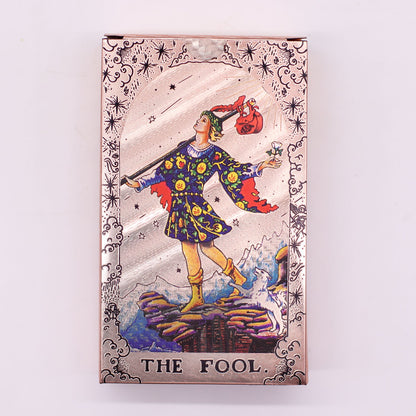 Cartas de Tarot com Foil em Ouro Rosé - Fase Lunar