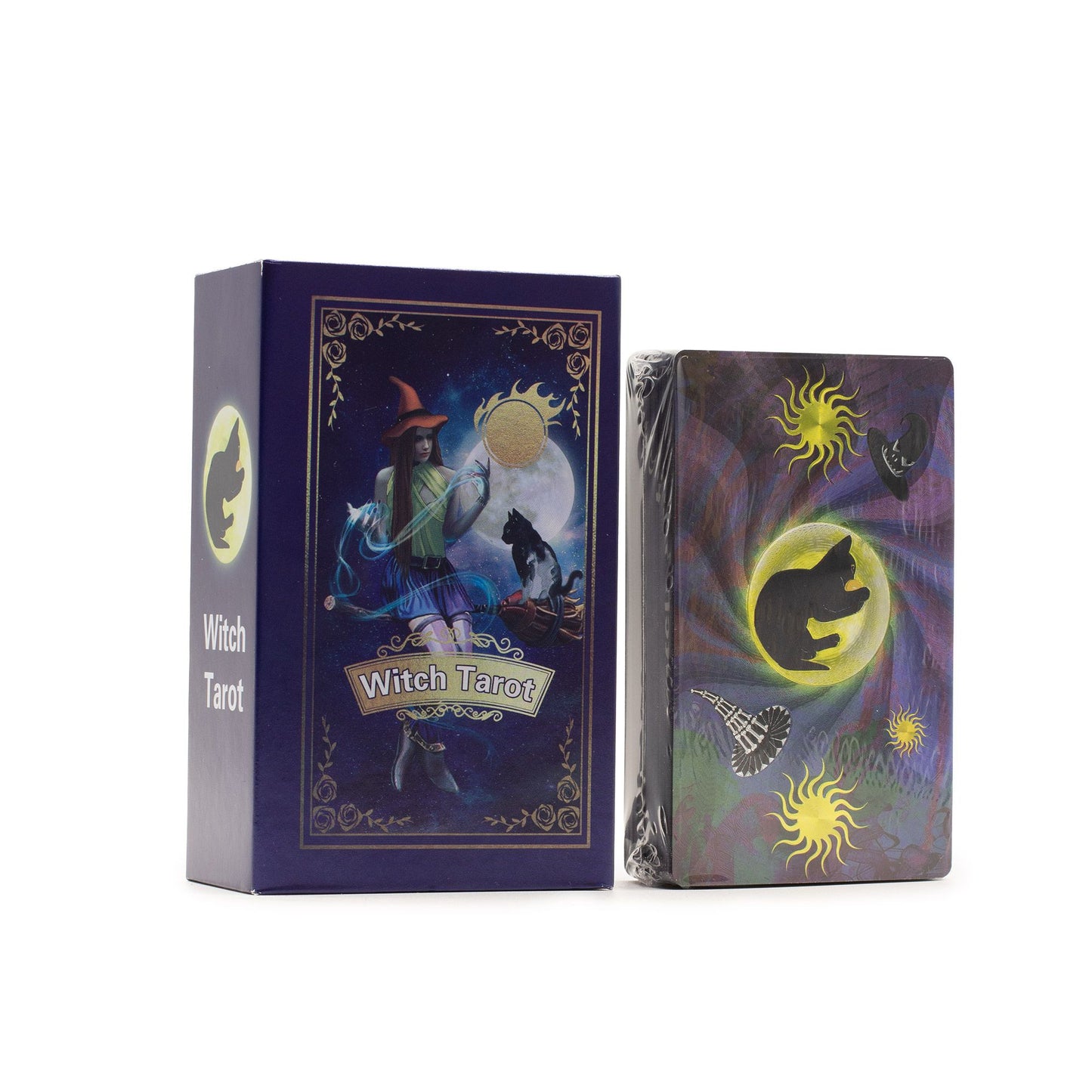 Cartas de Tarot com Lâmina Púrpura - Tarot da Bruxa