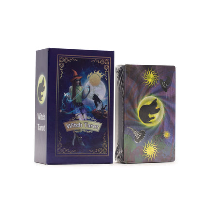 Cartas de Tarot com Lâmina Púrpura - Tarot da Bruxa
