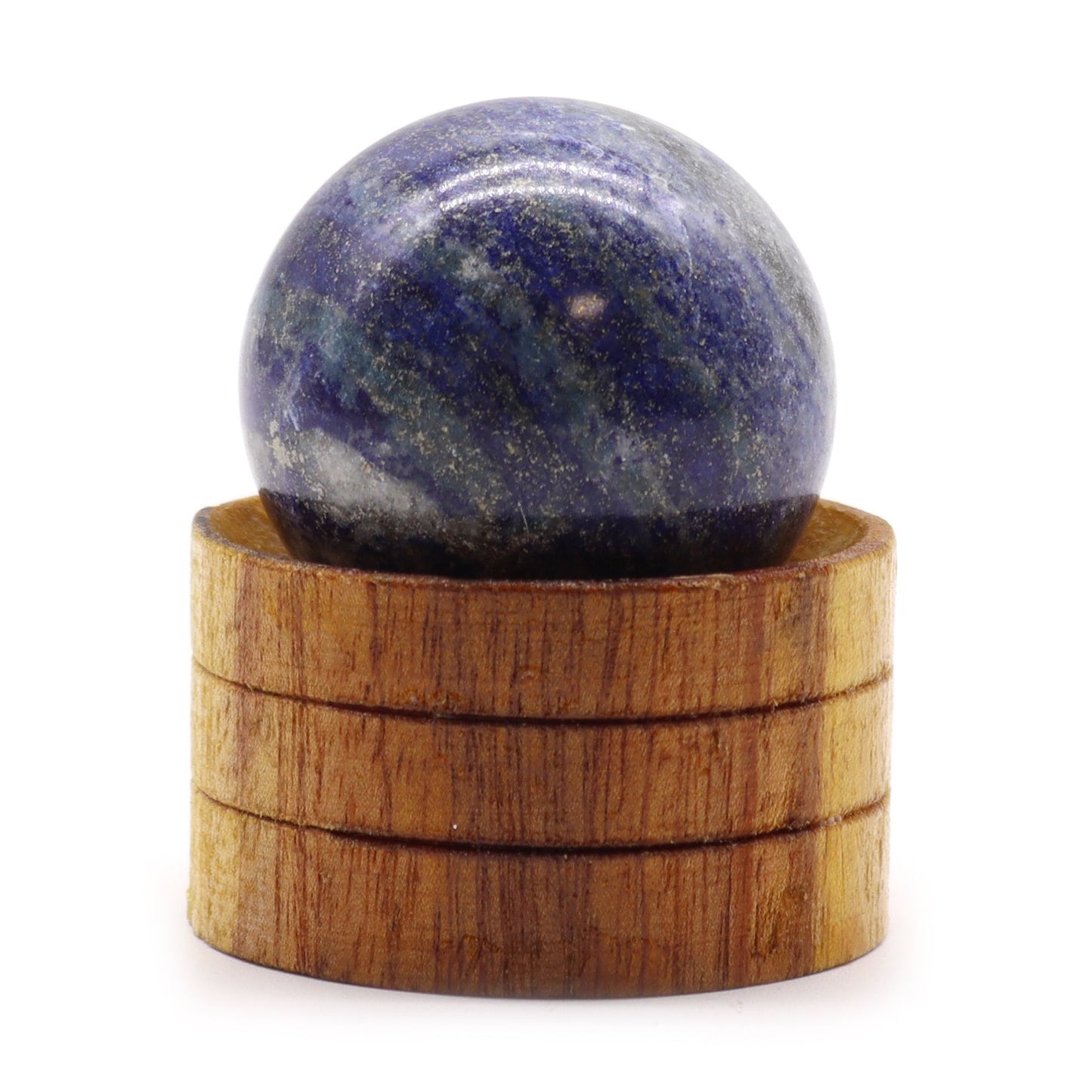 Esfera de Cristal de Lápis-Lazúli Afegão 40mm com Suporte