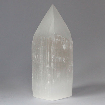 Torre de Selenite Ponta de Lápis - 15 cm