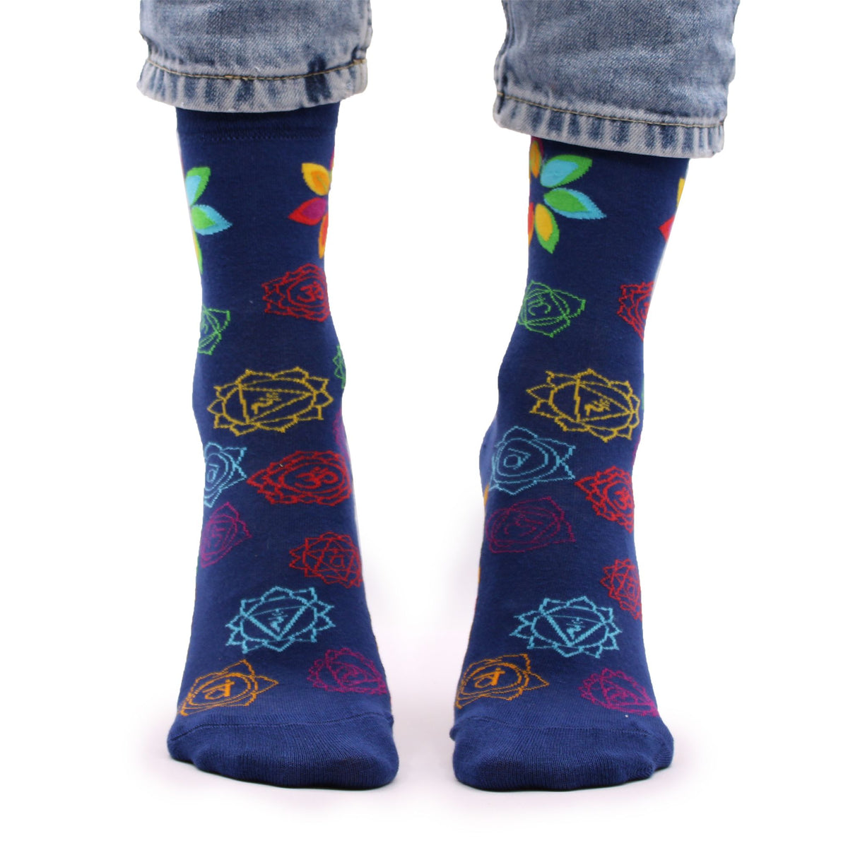 Meias de Bambu Hop Hare – Chakra Arco-Íris (S · EU 36–40)