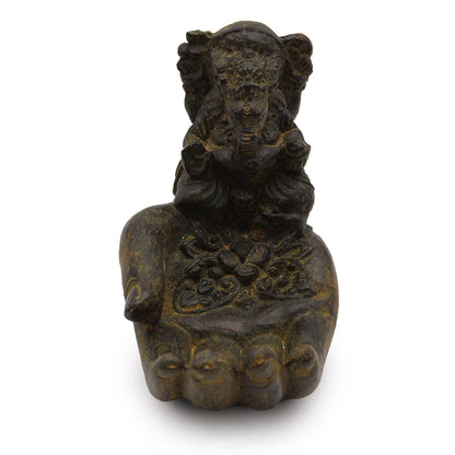 Queimador de Incenso Ganesh e Mão (Envelhecido)