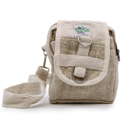 Bolsa Body-Cross de Cânhamo e Algodão Natural