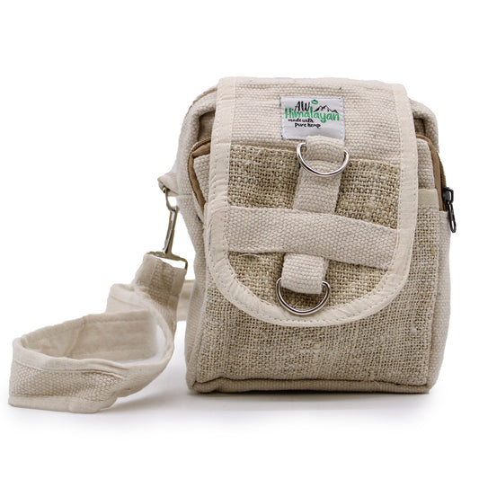 Bolsa Body-Cross de Cânhamo e Algodão Natural