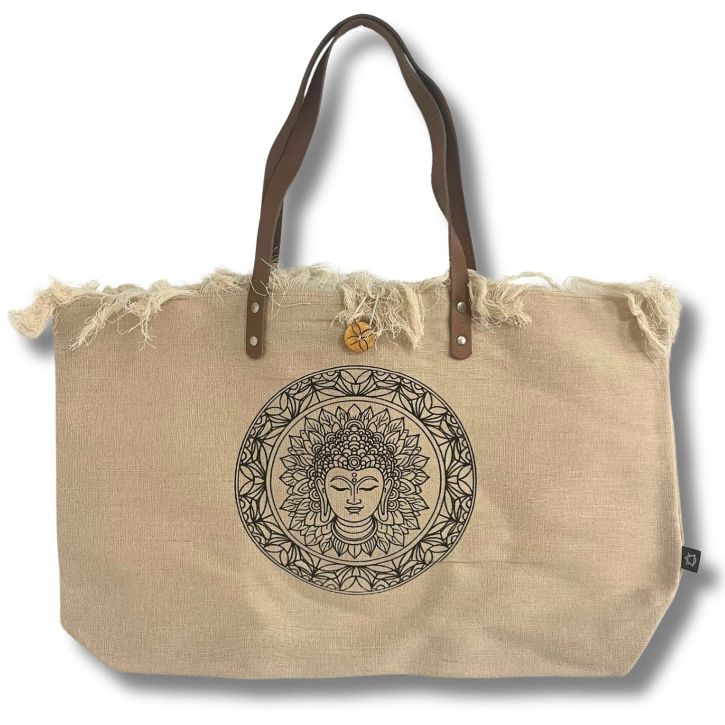 Mala Tote Natural com Alça de Couro  - Inspiração