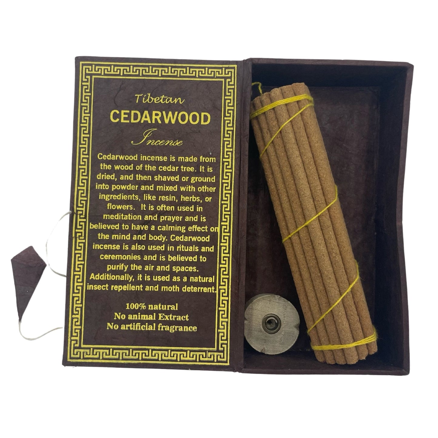 Set de Oferta de Incenso Tibetano do Himalaia - Madeira de Cedro