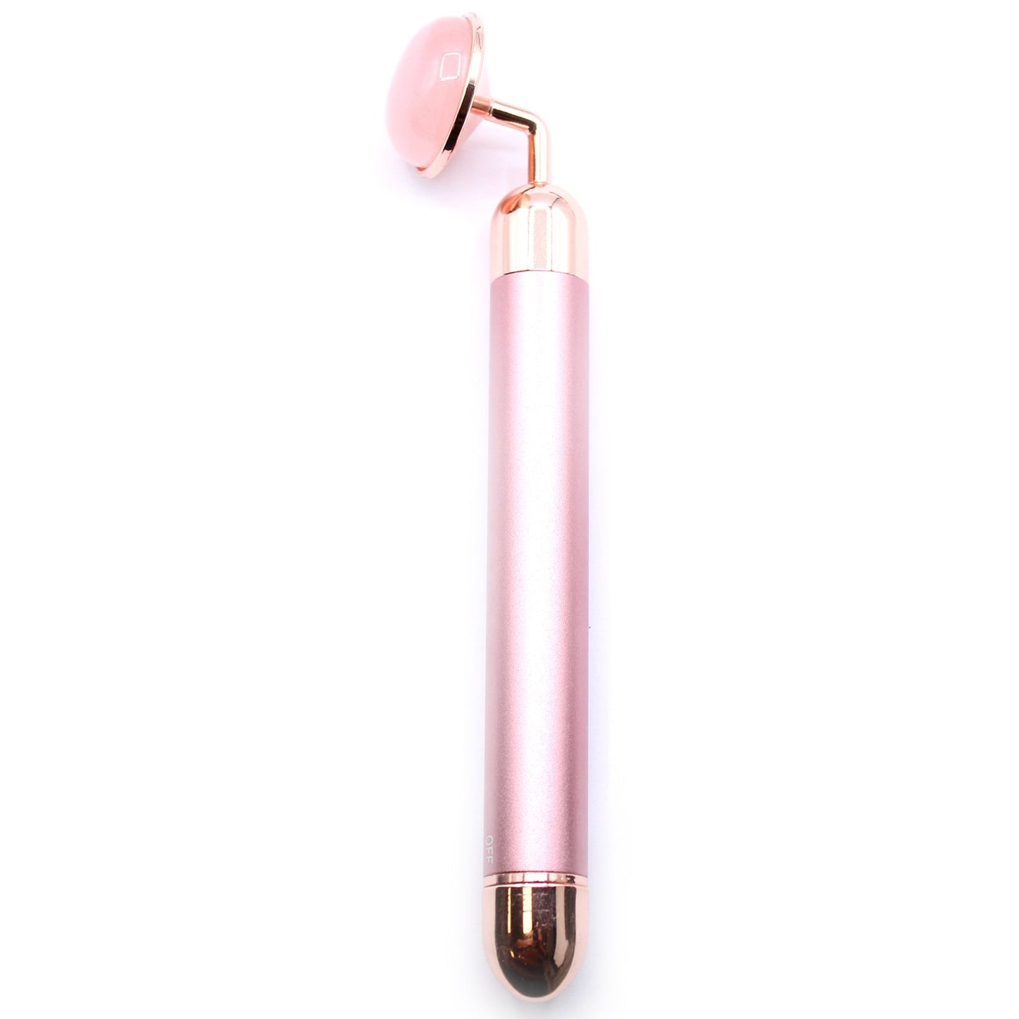 Rolo Facial com Vibração de Pedras Preciosas - Quartzo Rosa