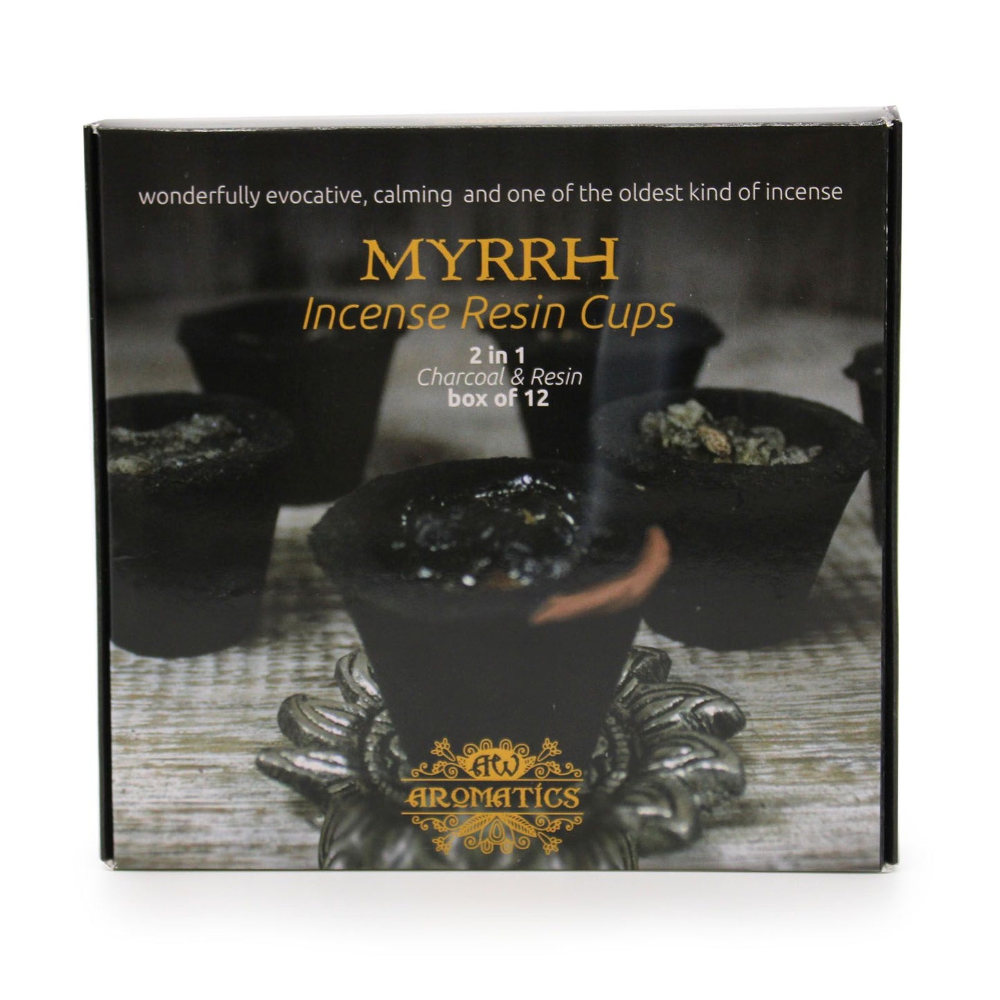 Caixa de 12 Copos de Resina - Mirra